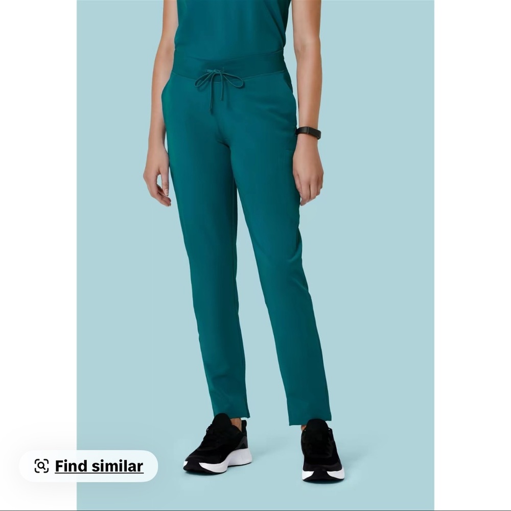 Teal Drawstring Waist Women's Pants
